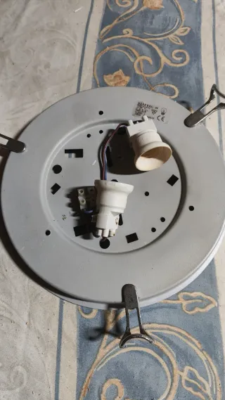 Lámpara de techo sol cristal y plástico