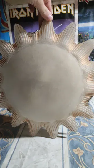 Lámpara de techo sol cristal y plástico