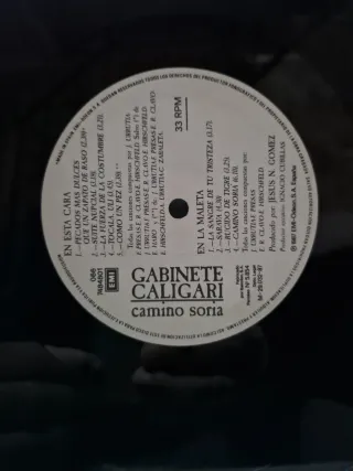 Vinilo Gabinete Caligari Camino Soria