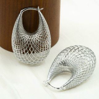 Pendientes Aro Calados Plata 925