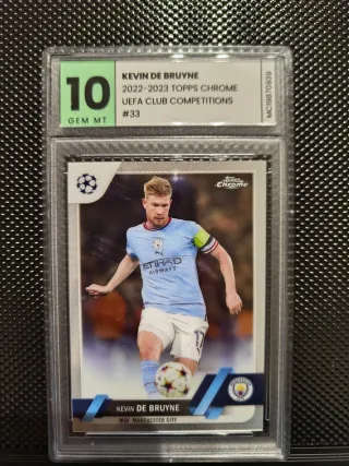 Cromo Kevin De Bruyne Topps Chrome 10 Gem Mt
