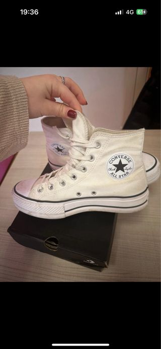 Converse Platform Donna Bianche