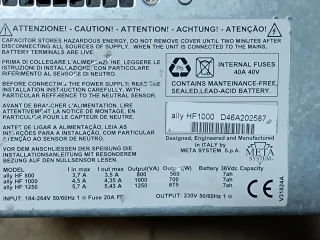 Gruppo continuità Meta System Ally HF 1000.