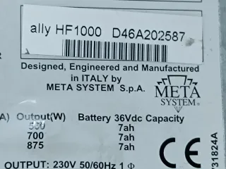 Gruppo continuità Meta System Ally HF 1000.