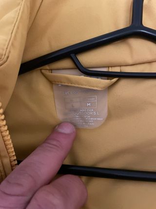 Abrigo Izas Naluns Talla M Amarillo