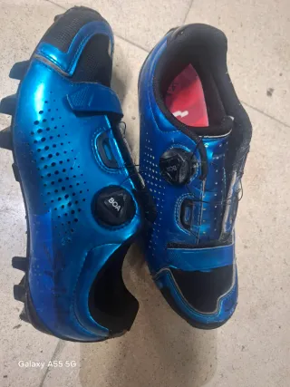 Zapatillas Ciclismo MTB Azul Talla 42