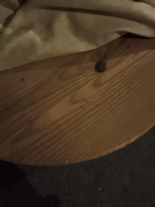 Mesa camilla redonda tela beige