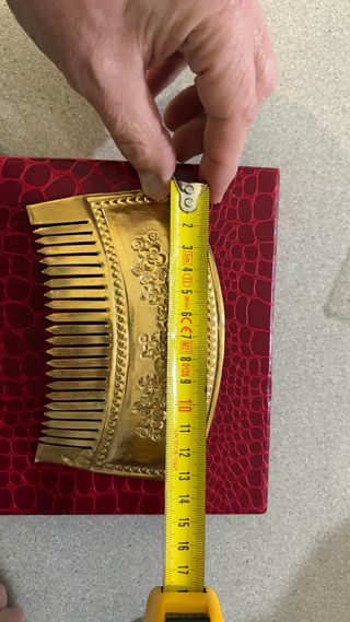 Peineta Huertana Fallera dorado hasta 12 años