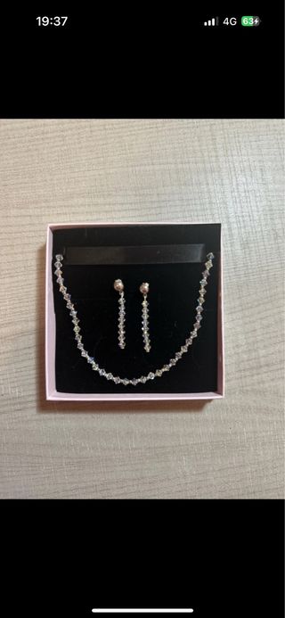 Parure gioielli collana e orecchini