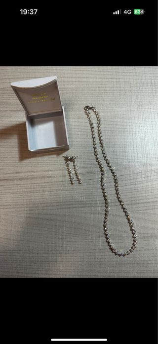 Parure gioielli collana e orecchini