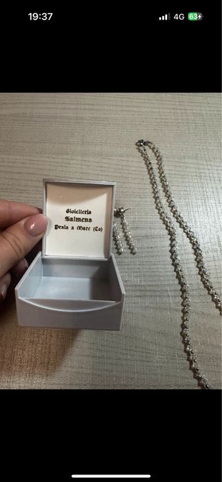 Parure gioielli collana e orecchini