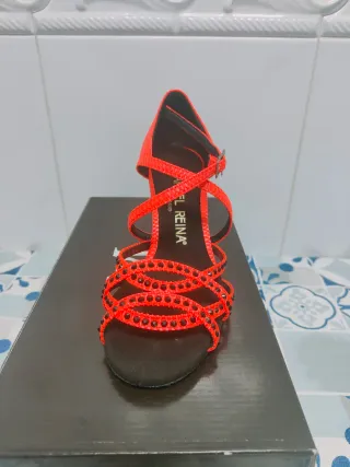 Zapatos de baile Reina talla 36 naranja