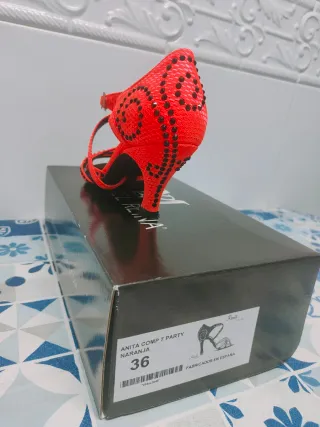 Zapatos de baile Reina talla 36 naranja