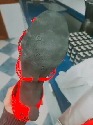 Zapatos de baile Reina talla 36 naranja