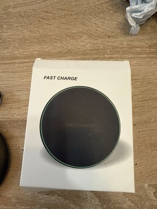 Cargador Inalámbrico Rápido Negro
