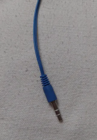 Auriculares azules deportivos