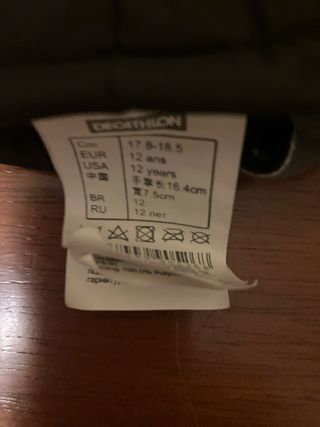 Guantes de Nieve Wedze Niños Negro. Talla 12 años