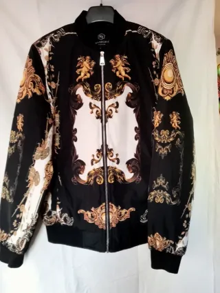 Chaqueta MANBORA FASHION Negra y Dorada Talla L