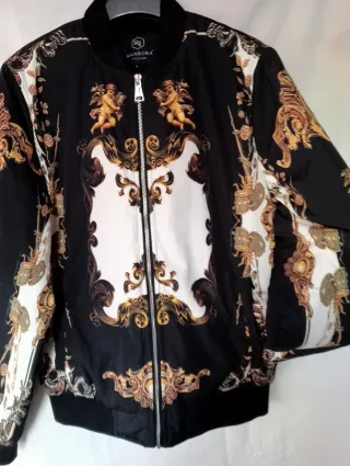 Chaqueta MANBORA FASHION Negra y Dorada Talla L