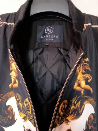 Chaqueta MANBORA FASHION Negra y Dorada Talla L