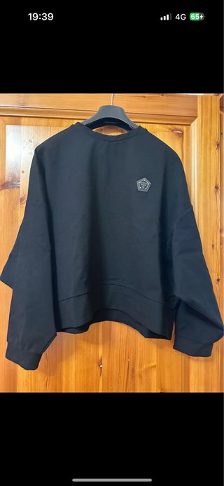 Felpa oversize Gaelle nera taglia unica