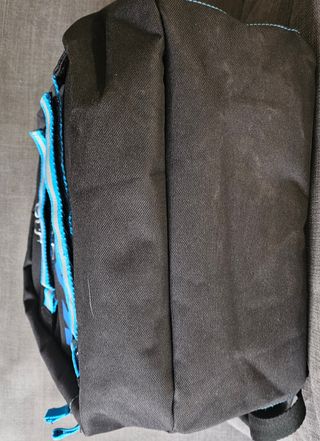 Mochila Kappa Skate Negra y Azul