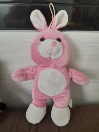 Lote peluches bebé: conejo, cebra, pingüino