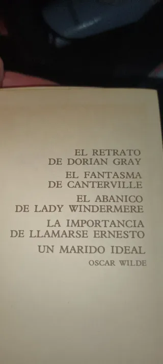 Libros : Oscar Wilde . Alejandro Dumas. Gorki.