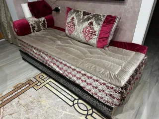 4 Sofas Marroquí Beige y Rojo