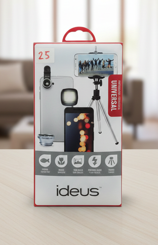 Kit Lentes y Trípode Móvil Universal Ideus