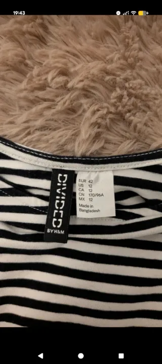 Camiseta de rayas manga 3/4