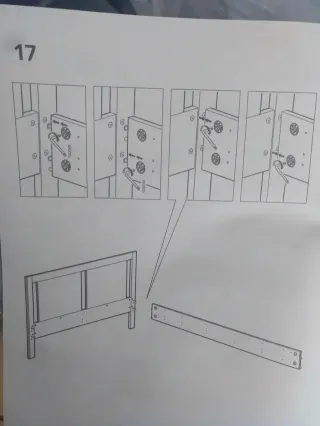 Cama IKEA SONGESAND 140x200 con 2 cajones