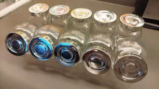 Lote 10 especieros de cristal IKEA.