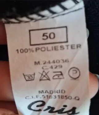 Pantalón vestir negro talla 50