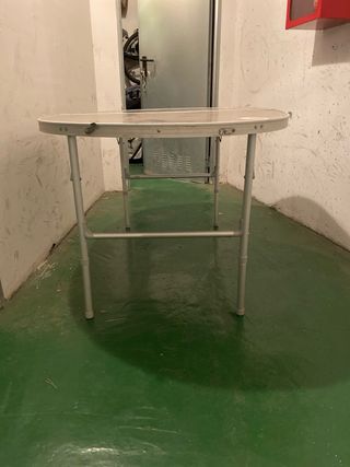 Mesa Plegable Metálica/aluminio Marca Tryun