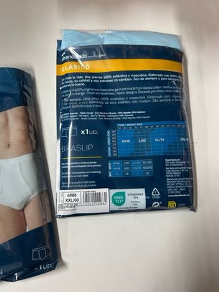 2 Slips Abanderado Clásico Sujeción Talla 60