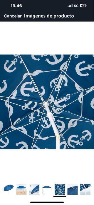 Sombrilla de Playa AKTIVE Azul N210