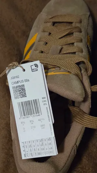 Adidas Campus Marrones y Amarillas Talla 42 2/3