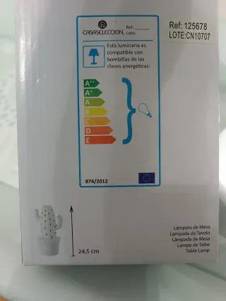 Lámpara Cactus Infantil CASA SELECCION