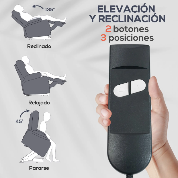 Sillón Levanta Personas 8 Puntos Masaje.