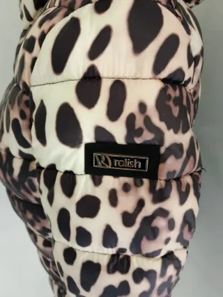 Piumino relish leopardato