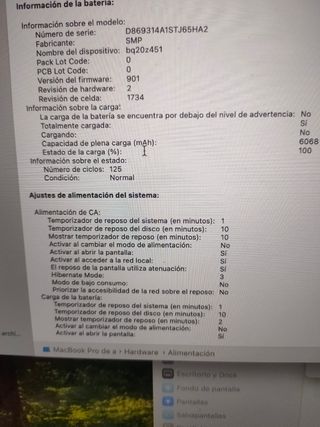 MACBOOK PRO 15'' 2018 I7/16/256