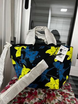 Bolso flores primavera desigual