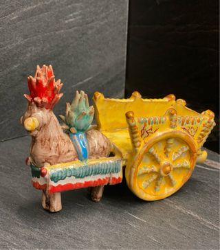 Carretto Siciliano Ceramica Sciacca Arena