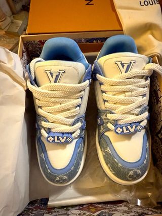 Tênis Louis Vuitton Azul e Branco