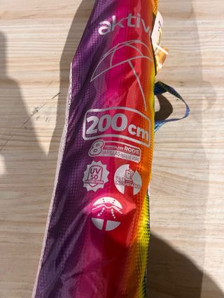 Sombrilla de Playa aktive Multicolor N212