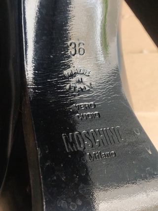 Botas Moschino plataforma salto alto