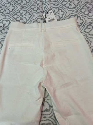 Pantalón blanco Zara Talla 38