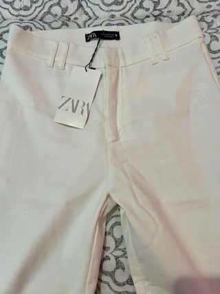 Pantalón blanco Zara Talla 38