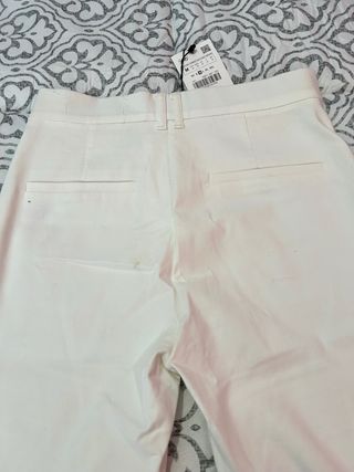 Pantalón blanco Zara Talla 38